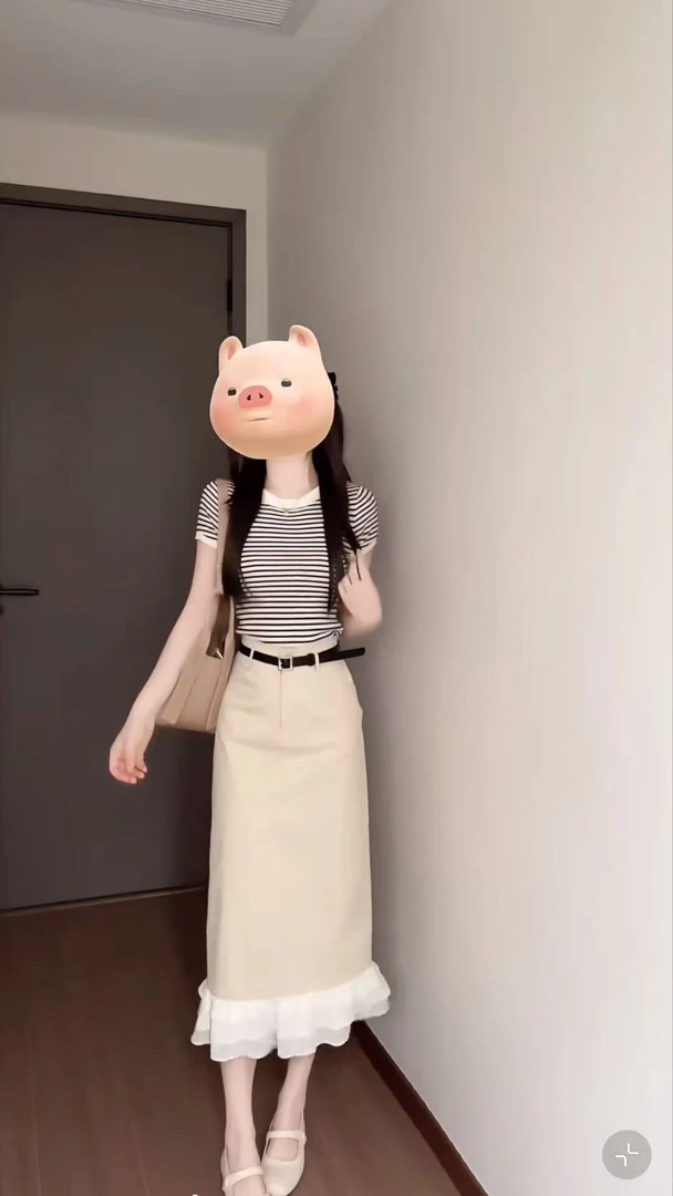 独特漂亮掐腰裙轻熟御姐风修身显瘦短袖花边连衣裙套装女2025夏季