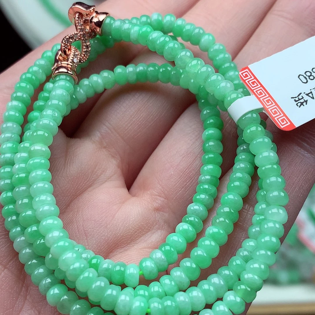 翡翠未镶嵌项链翡翠