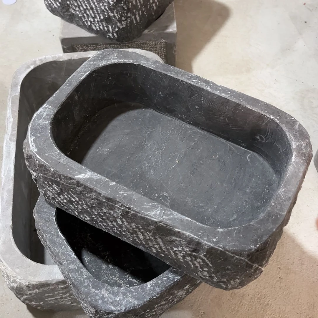 石头天然石头花盆