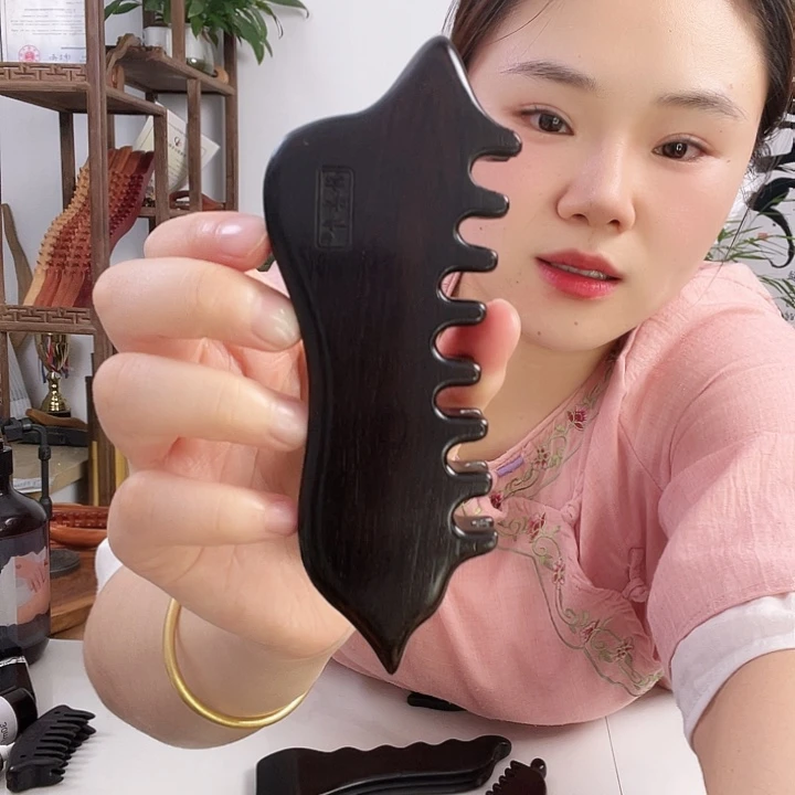 紫光檀脸梳二等品