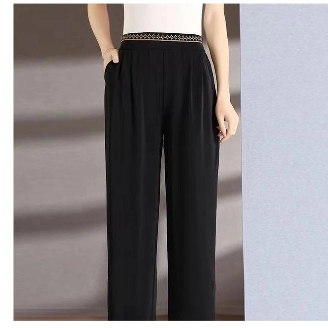 9997-23新款精致刺绣小脚裤