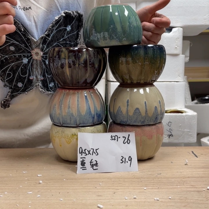 紫砂花盆多肉花盆微瑕26