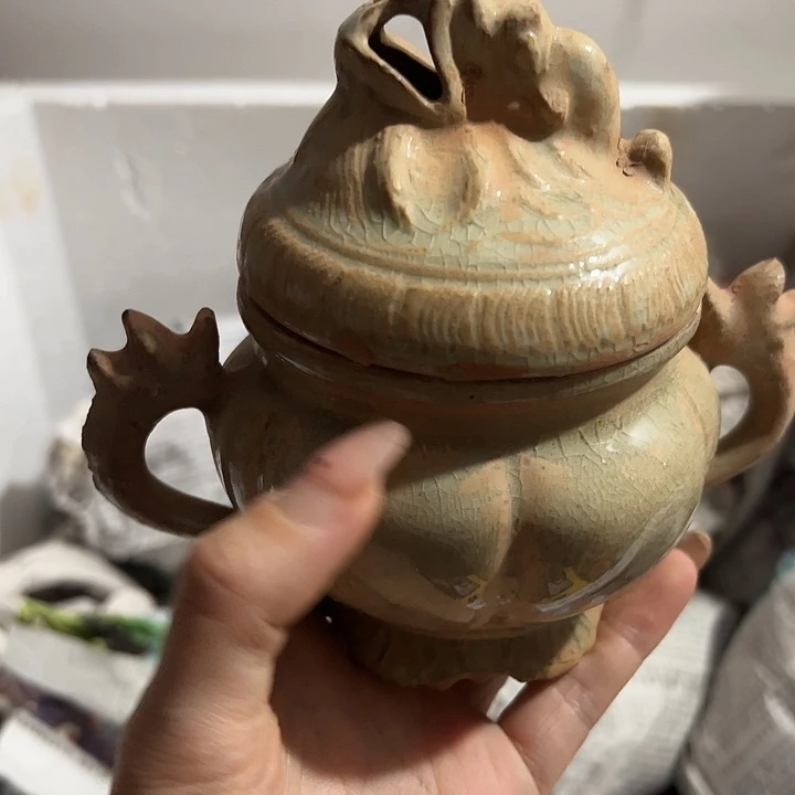 瓷片斌*青瓷炉一件完整