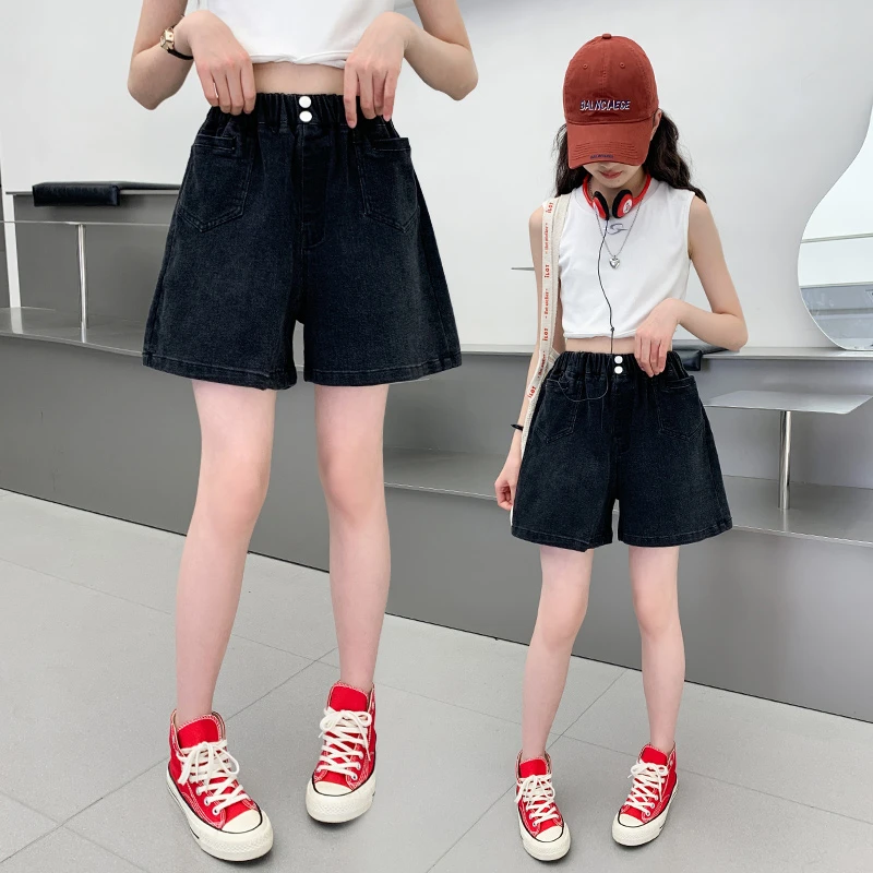 女童牛仔短裤夏装中大童2025新款洋气儿童夏季裤子小女孩薄款热裤