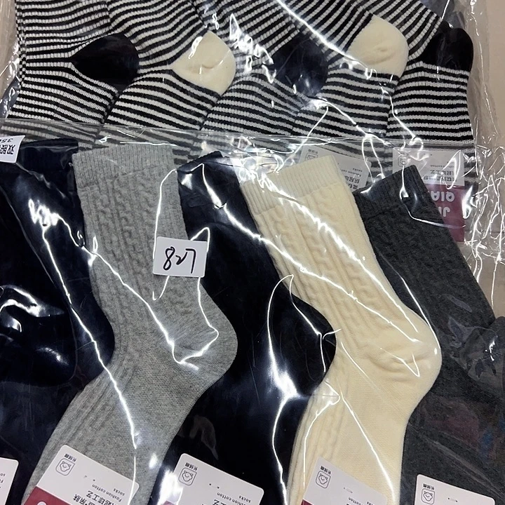 棉类混纺827女袜10双