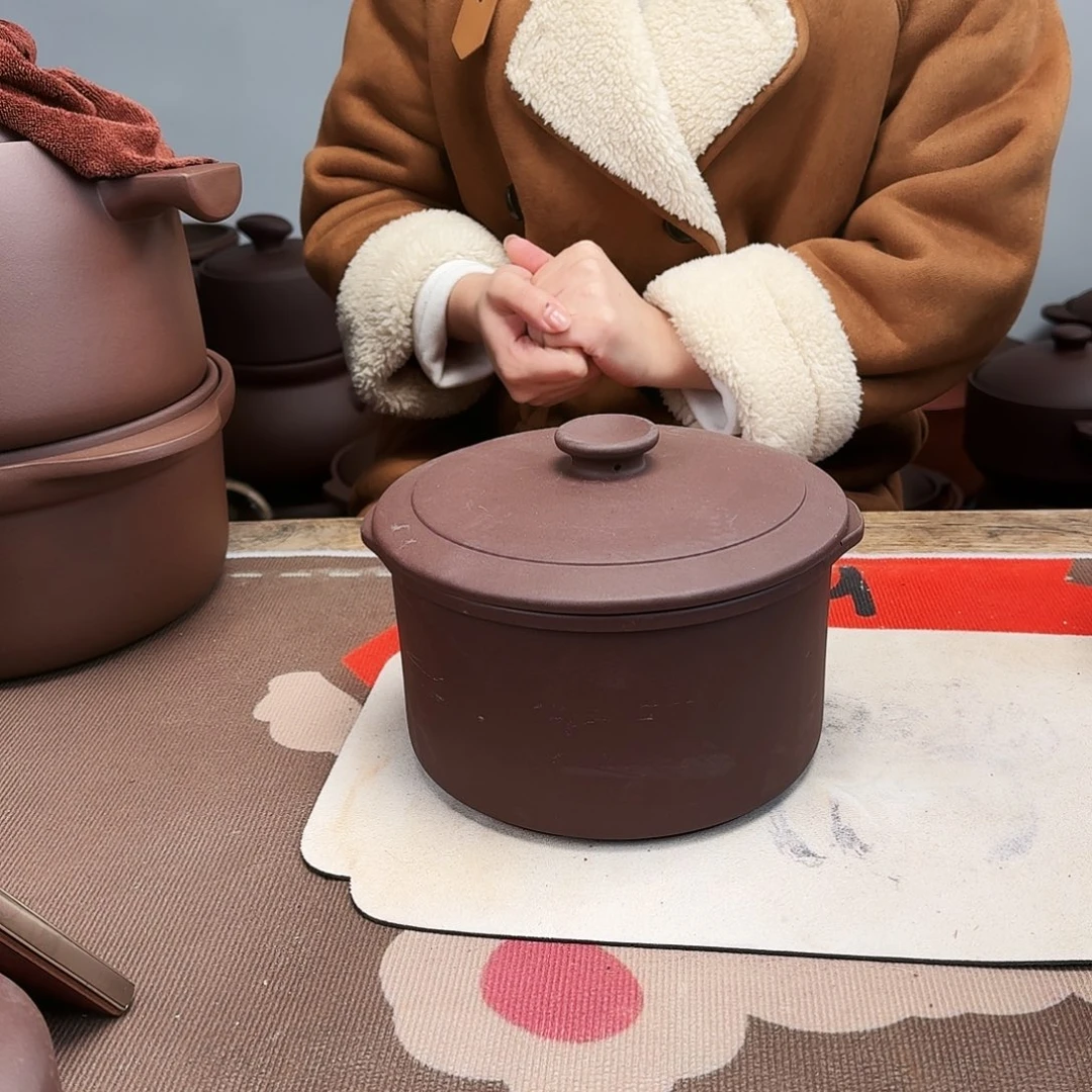 紫砂炖盅2升微微瑕