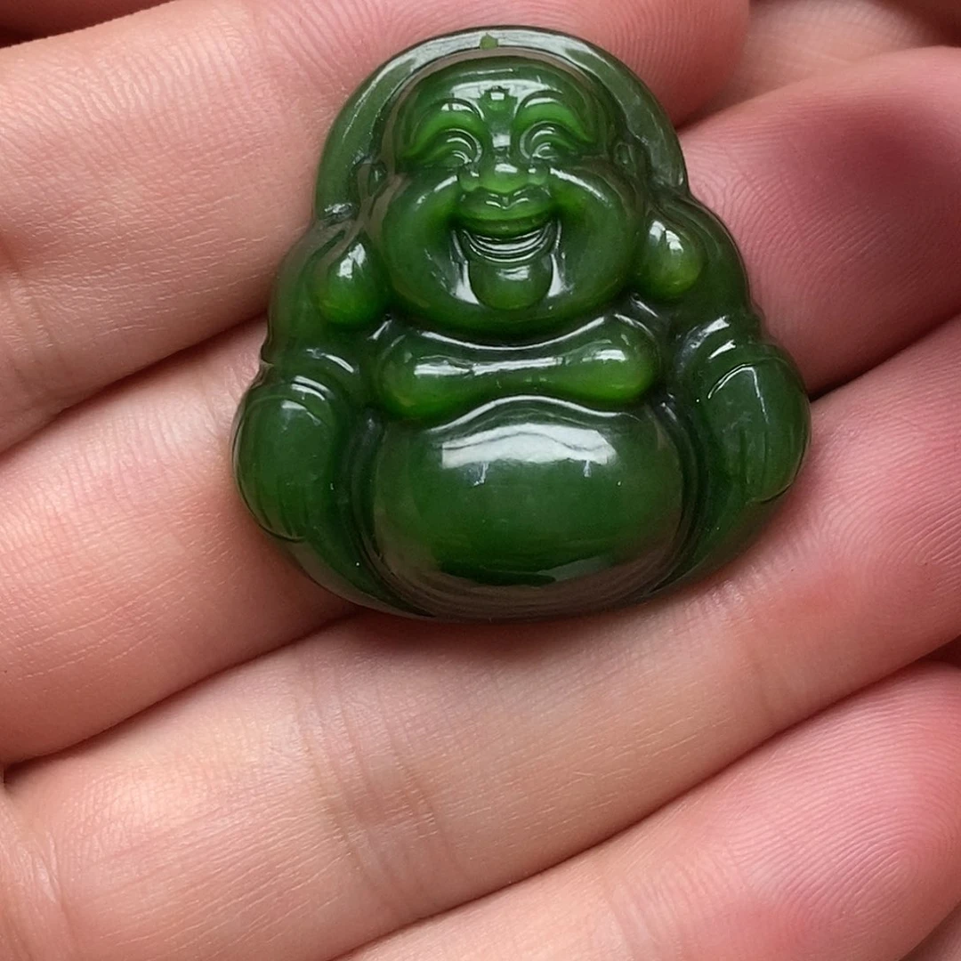 和田玉（碧玉）未镶嵌吊坠(不含链)