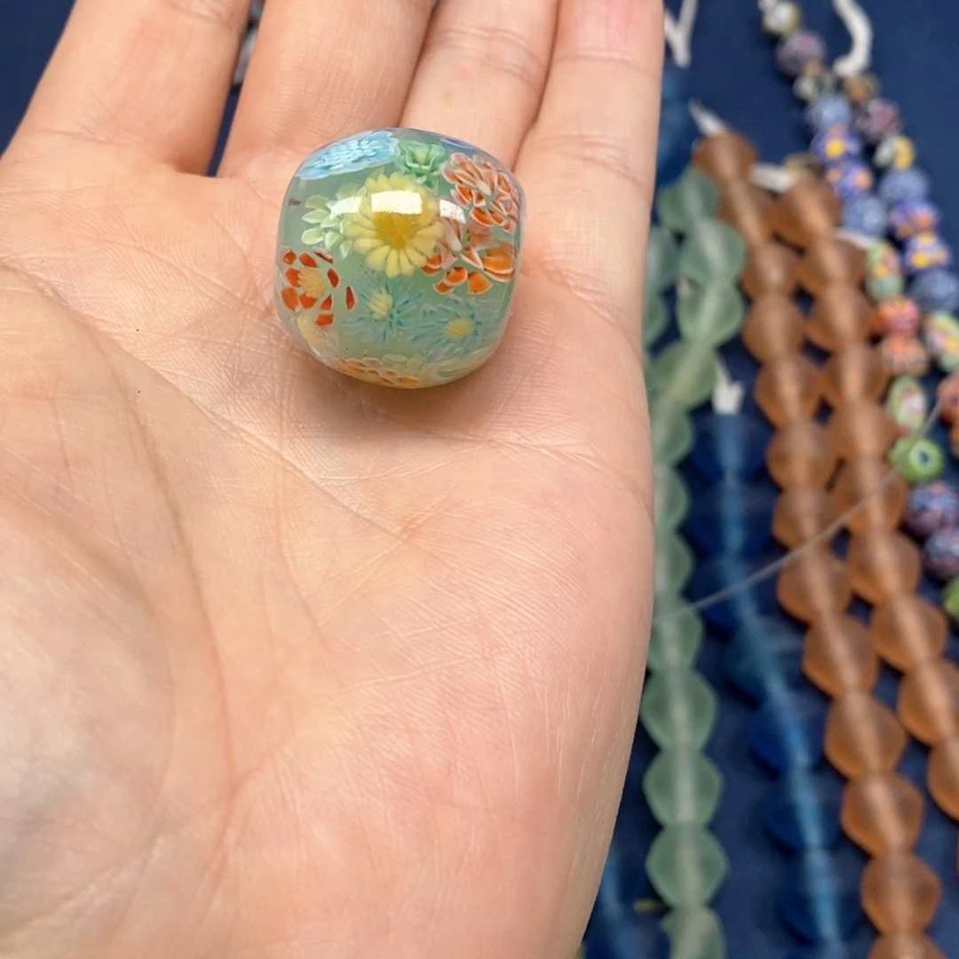 琉璃非金属繁花琉璃珠