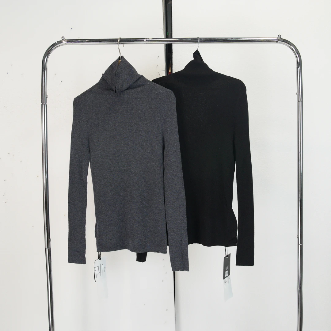 【青苍】时尚气质百搭休闲圆领长袖针织上衣女