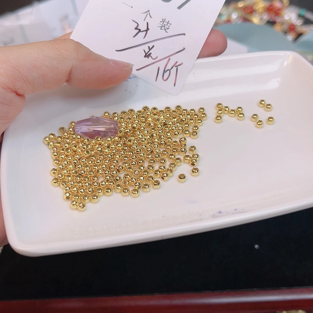 紫晶珠宝半成品银S925镀金镶嵌107