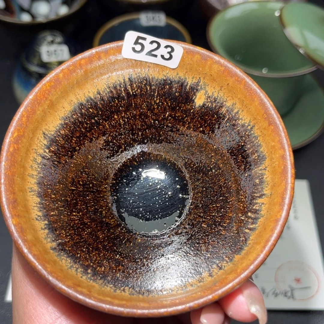 茶盏523 建盏单盏放大漏…………