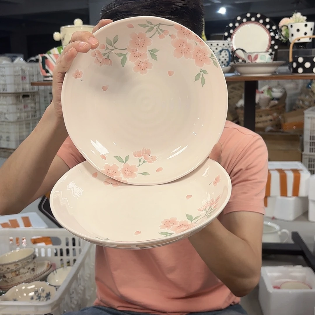 潮州微瑕陶瓷餐具9寸