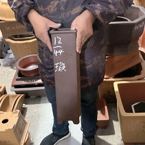 紫砂花盆手工制作
