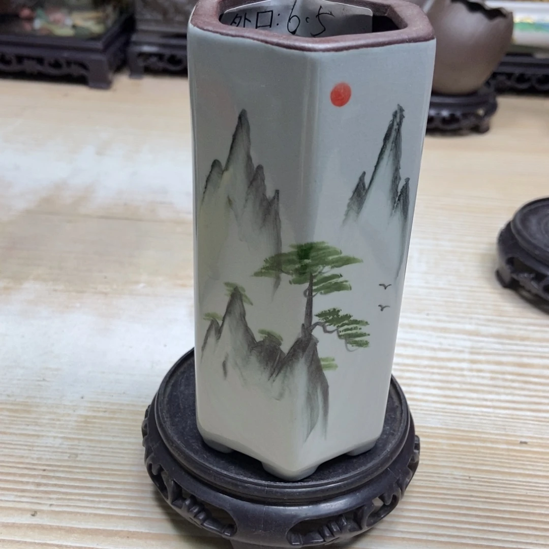 瓷片陶瓷花盆陶瓷艺术