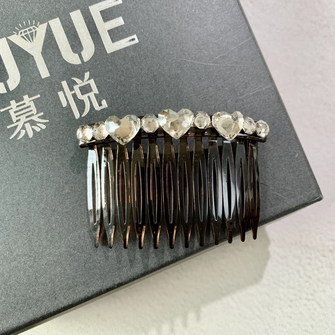 慕悦-【碎发齿梳爱心】新款M298专柜正品6cm碎发梳刘海梳后脑勺梳