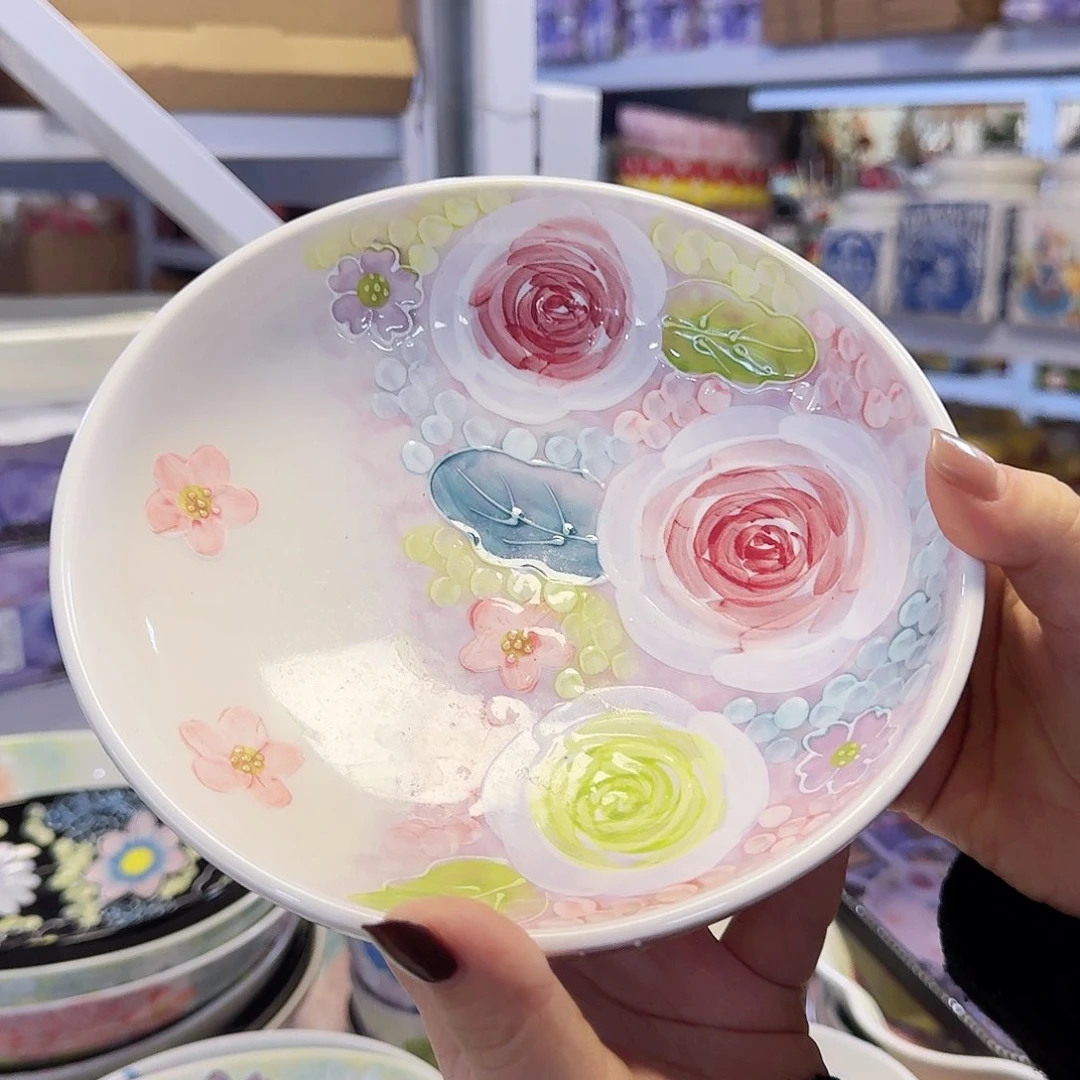 7英寸濑户烧深盘一只看图