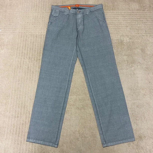 99新 HugoBoss/雨果博斯 商务休闲四季通用牛仔裤/50码/88腰围