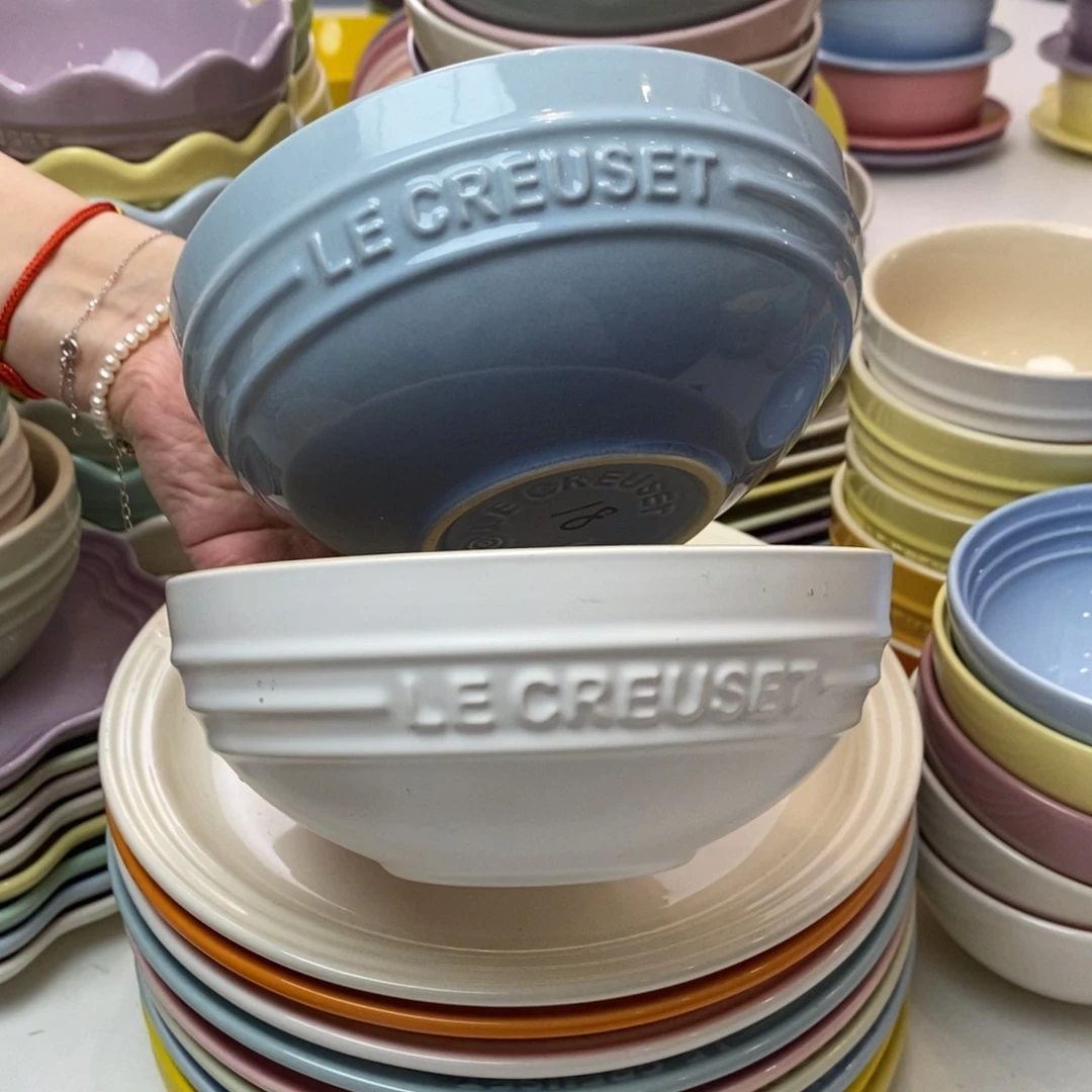 瓷片微瑕2个6英寸面碗