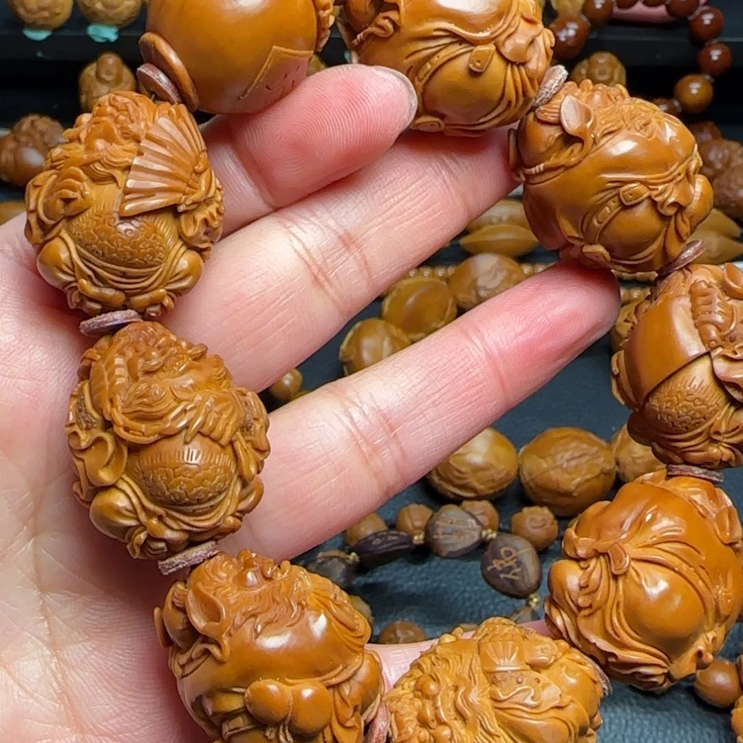 橄榄核手串/手链几**生纯手工钟馗