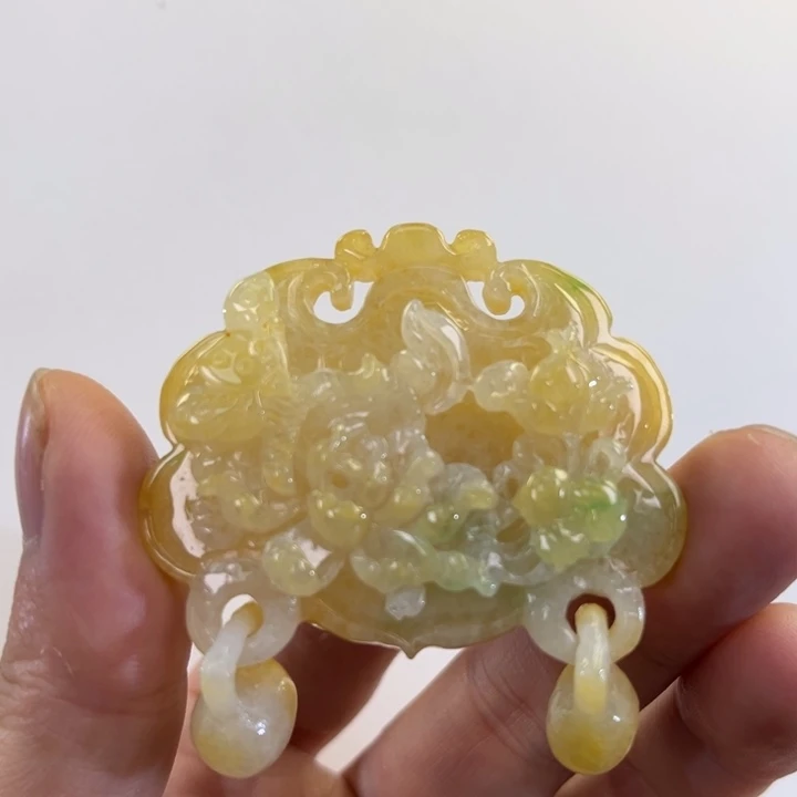 翡翠吊坠(赠链)未镶嵌代编织