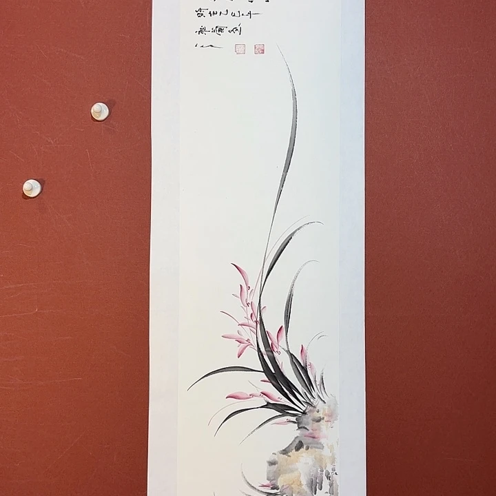 国画听兰老师花鸟