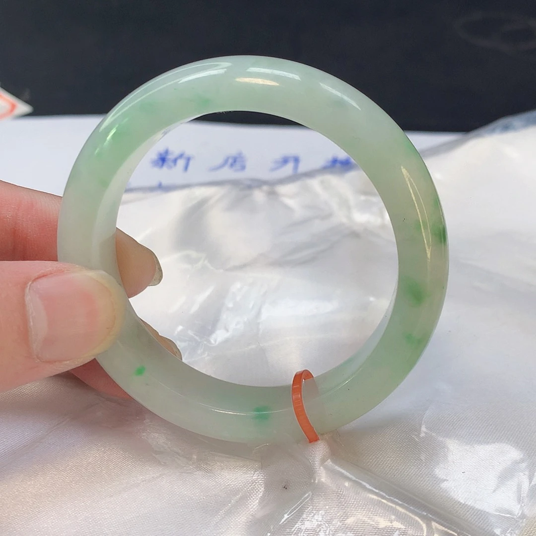 翡翠手镯未镶嵌01缅甸天然翡翠A货