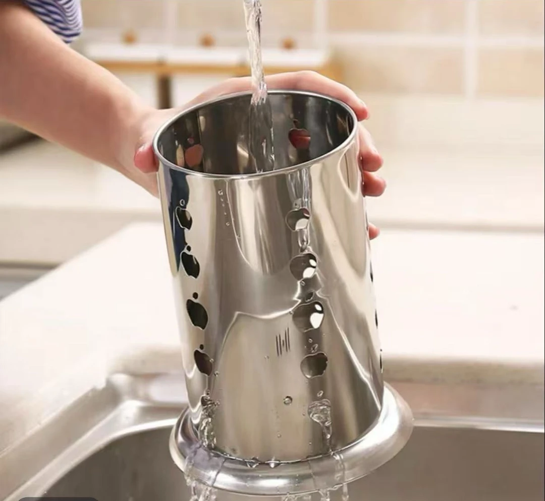 加厚不锈钢筷子筒商用餐饮店沥水筷子笼家用商用厨房餐厅筷子篓