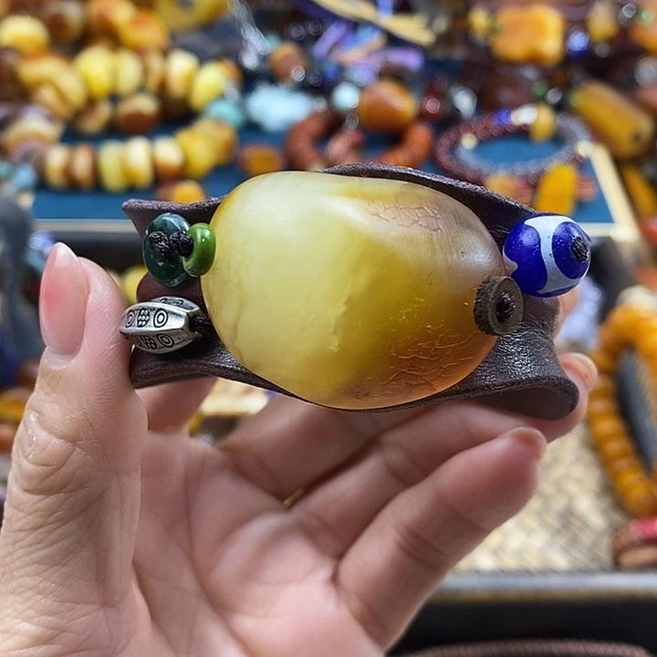 未镶嵌蜜蜡手镯手镯