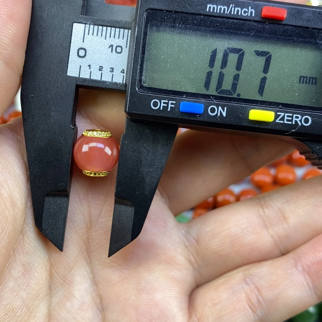 玛瑙/玉髓合金单珠10mm