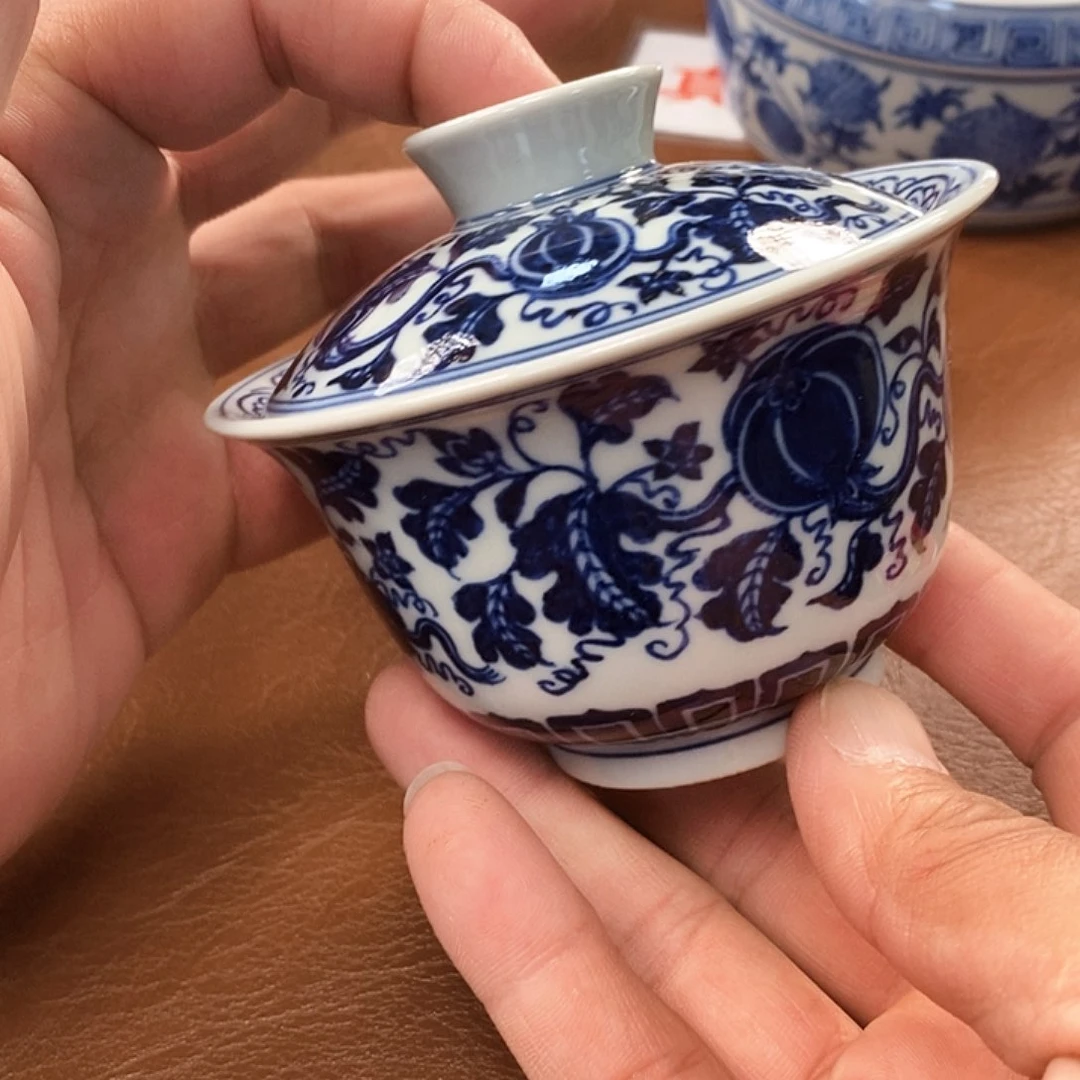 摆件景德镇陶瓷柴窑茶具