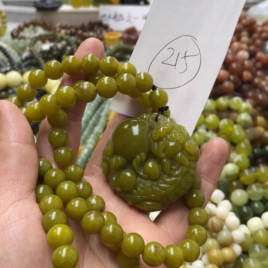 蛇纹石玉手链未镶嵌