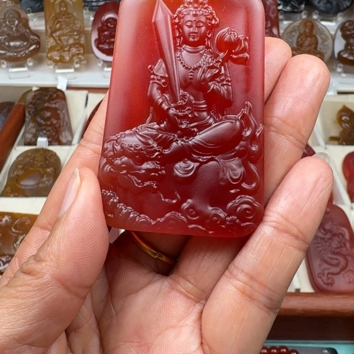 幸***康玛瑙/玉髓未镶嵌颈饰