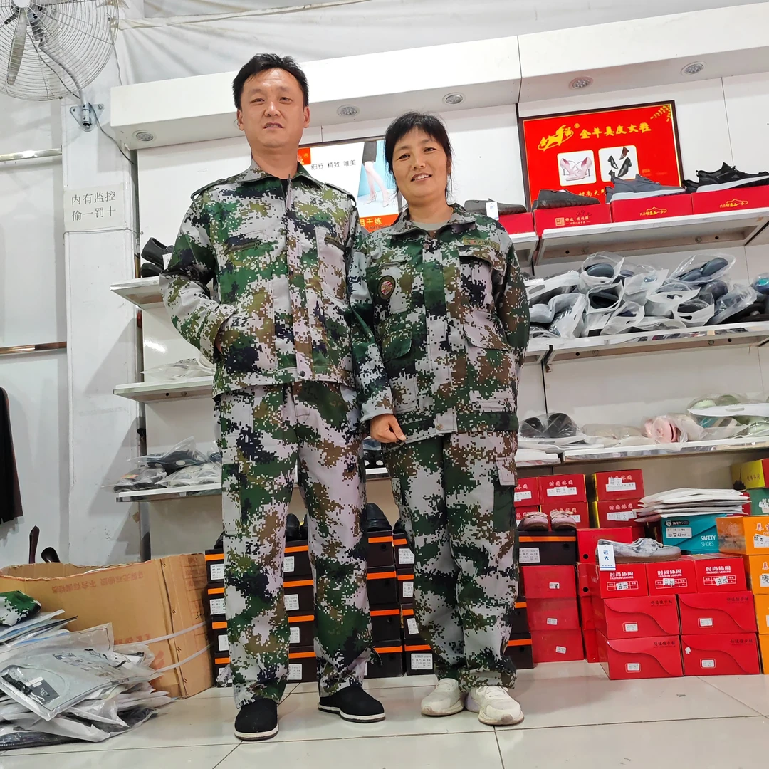 透气耐用迷彩男女通用春秋户外汽修建筑劳保工作服套装