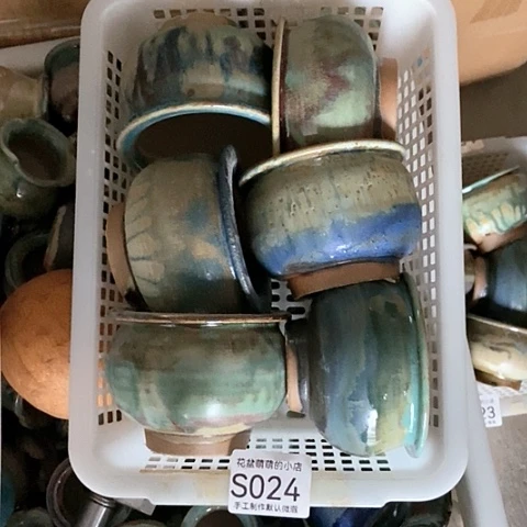 紫砂花盆024微瑕品口径7到8左右