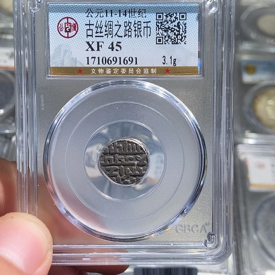 银大头古丝绸之路银币1691