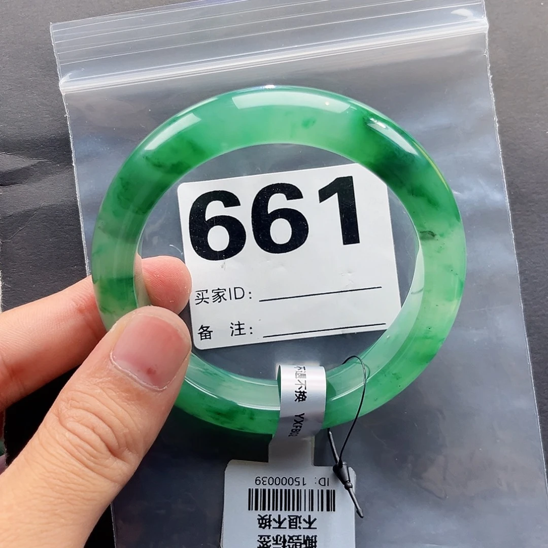 未镶嵌手镯石英质玉（非洲翠）5960圈口661