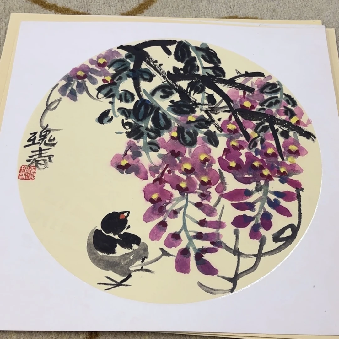 国画38-38卡纸作品艺