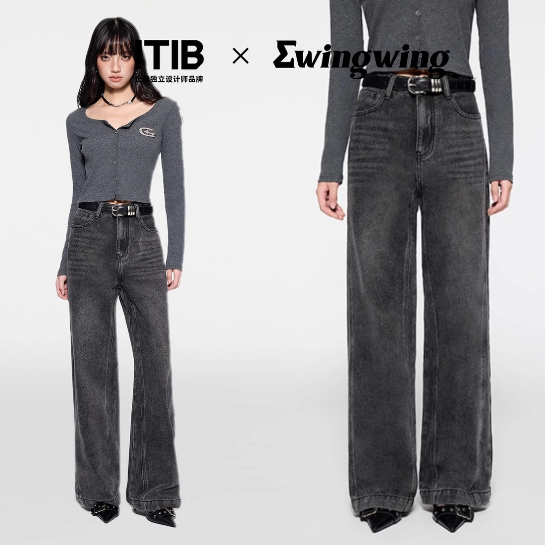 ITIB×Ewing wing设计师联名 松弛感牛仔裤 IA243XZ0149