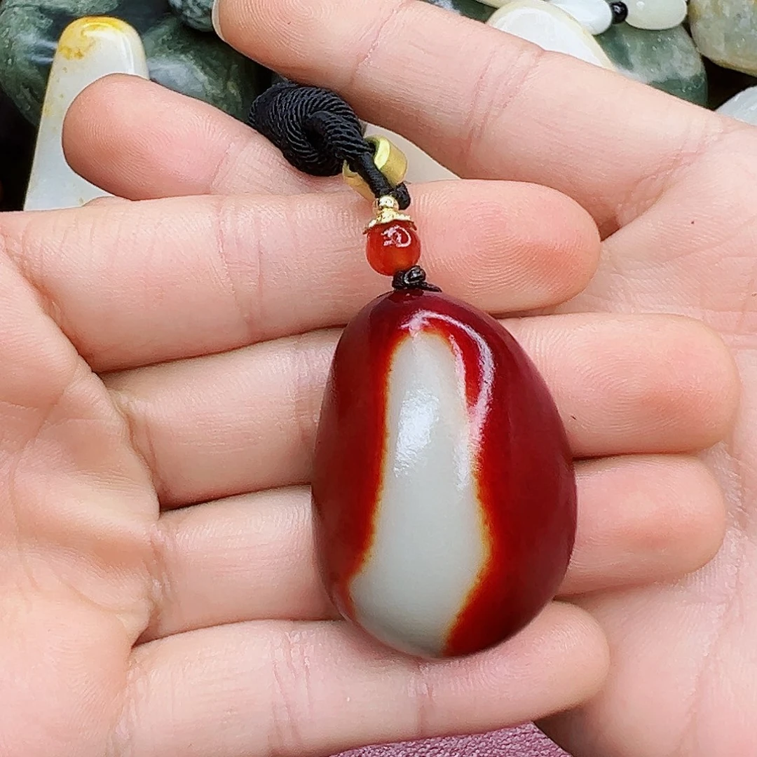 志***合和田玉未镶嵌挂件