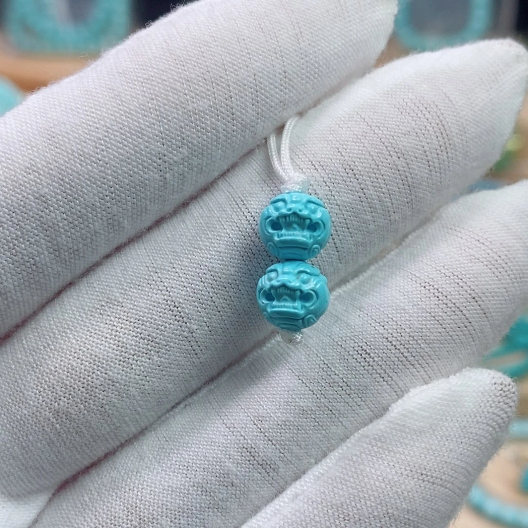 绿松石未镶嵌珠宝奇石7.8mm