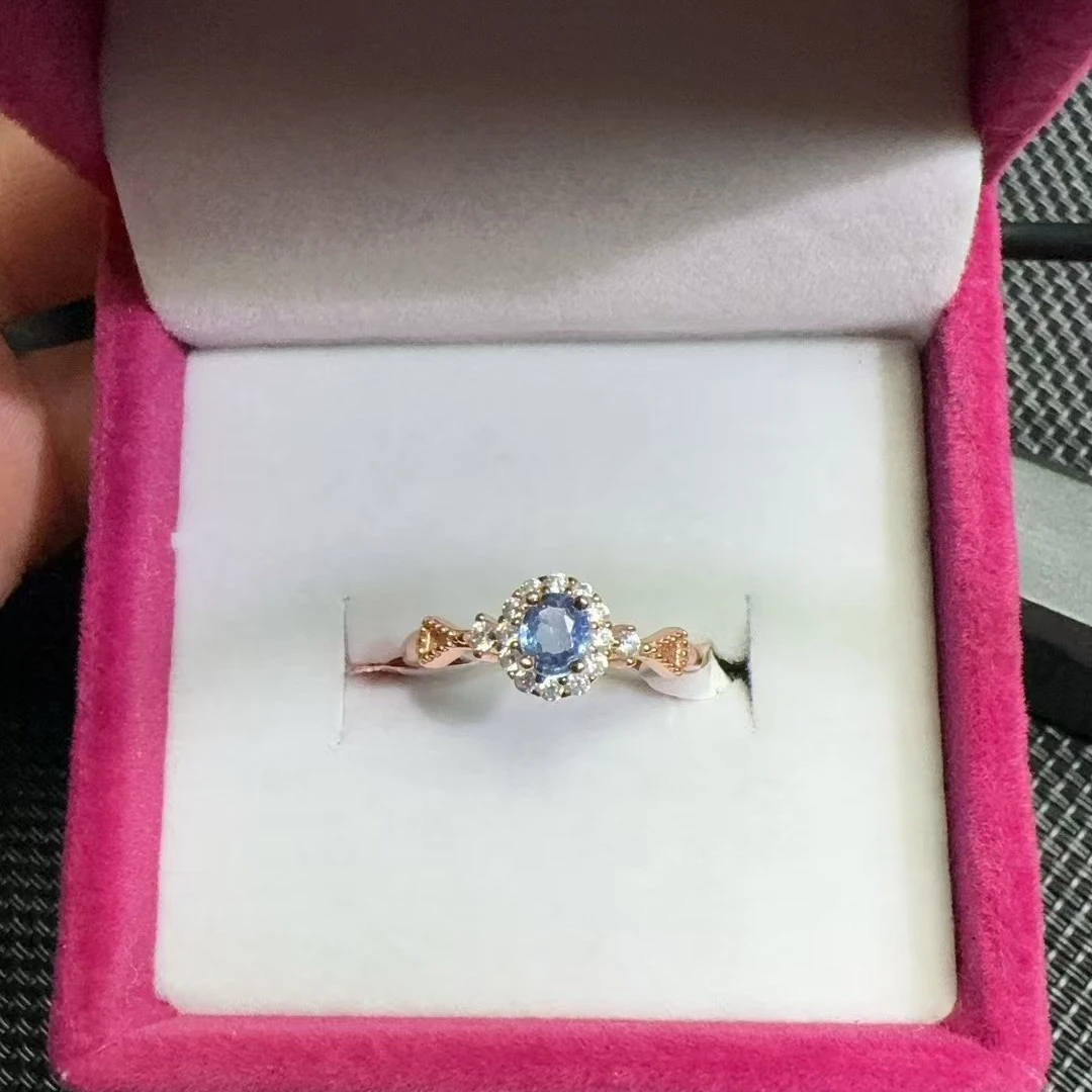 天然蓝宝石戒指福利