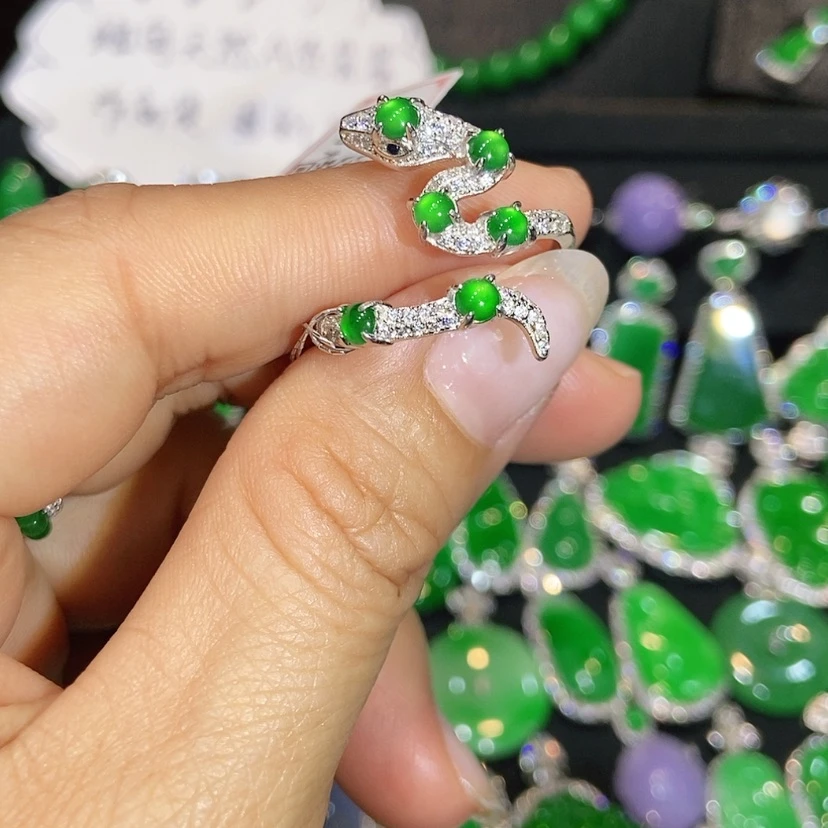 【闪购商品】翡翠戒指未镶嵌天然翡翠