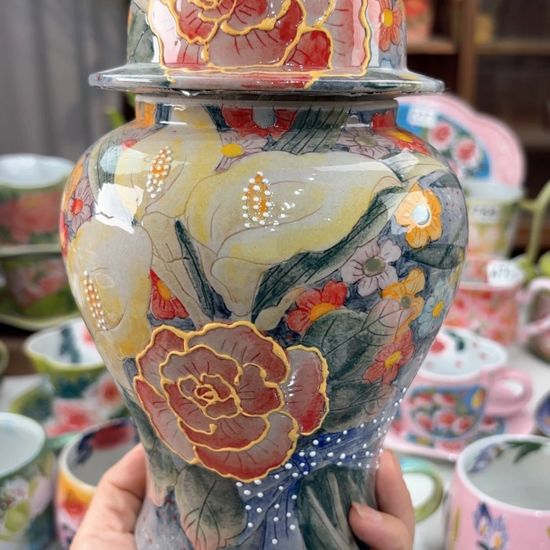 景德镇手绘高温釉下彩陶瓷茶具
