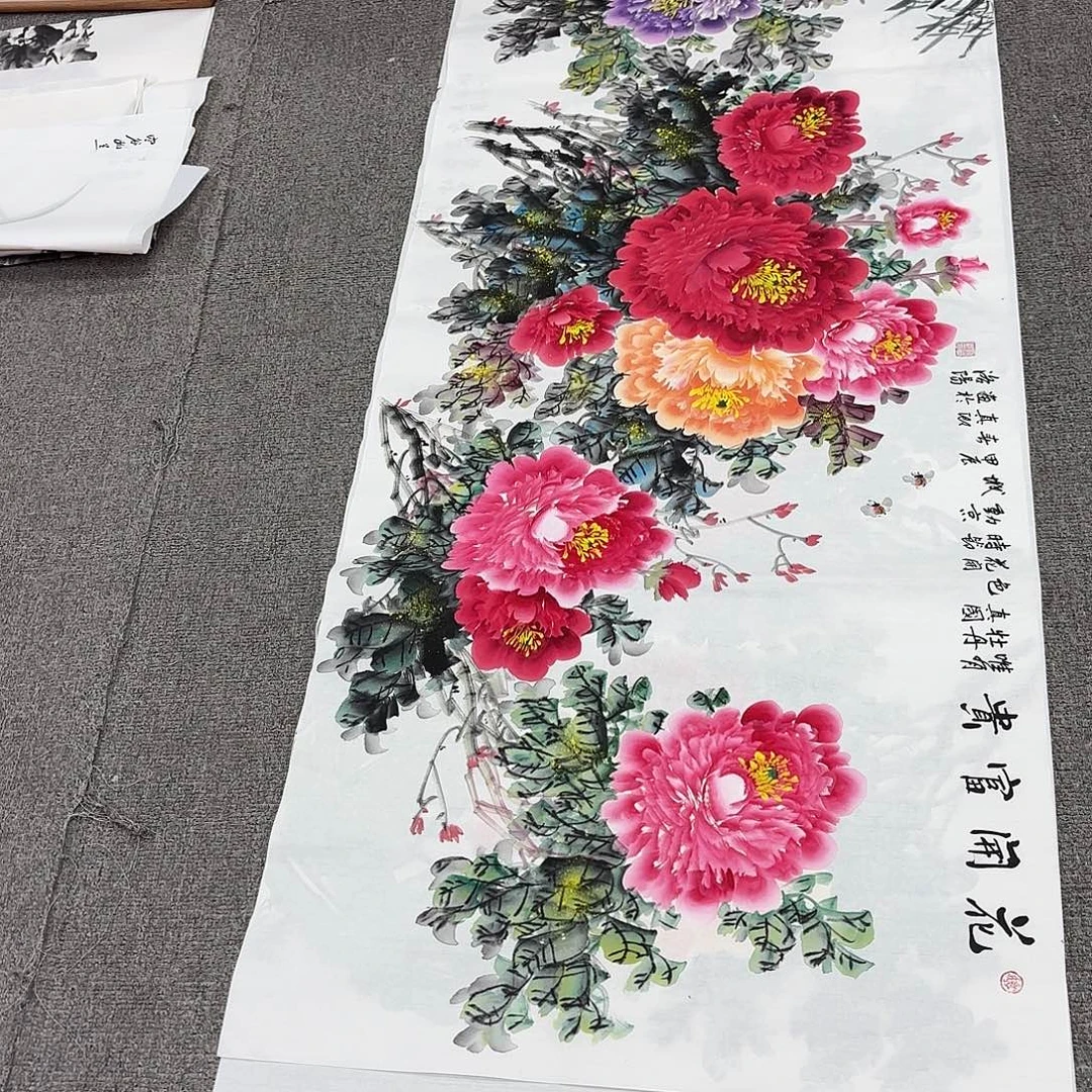 国画国画作品多次入选国内外
