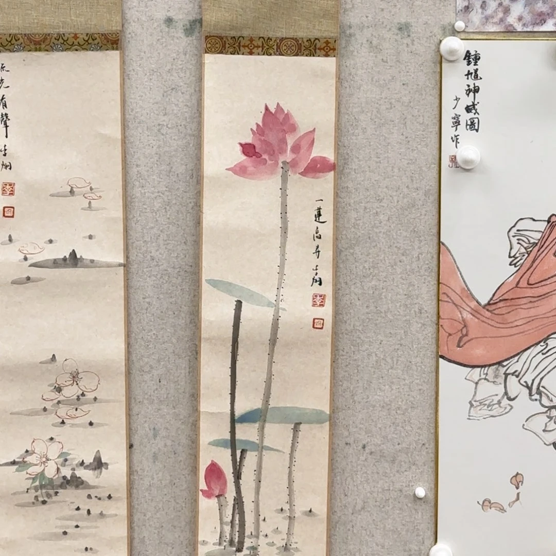 国画李炯 一莲高升 一幅