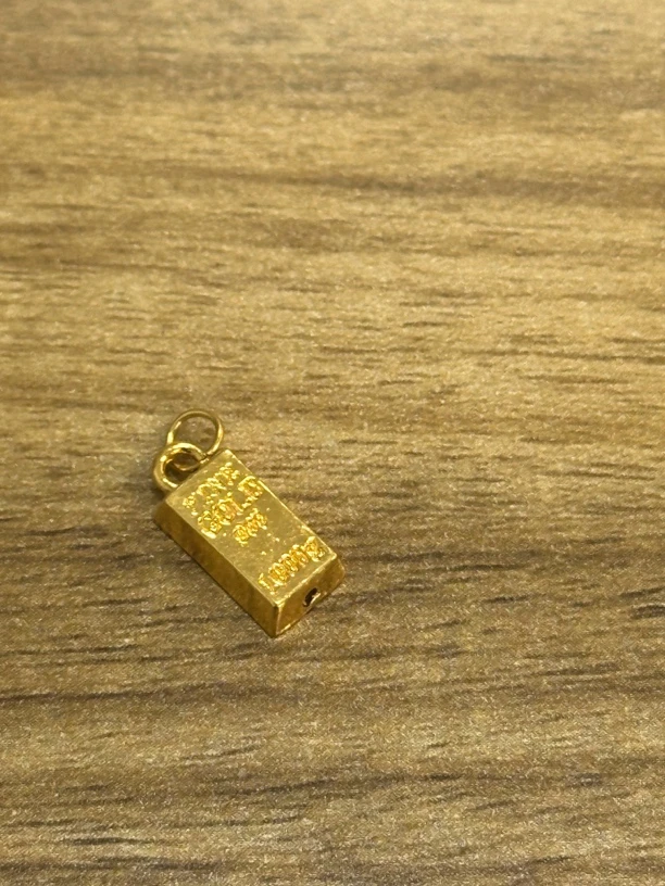 【周老板】足金小金砖小配件