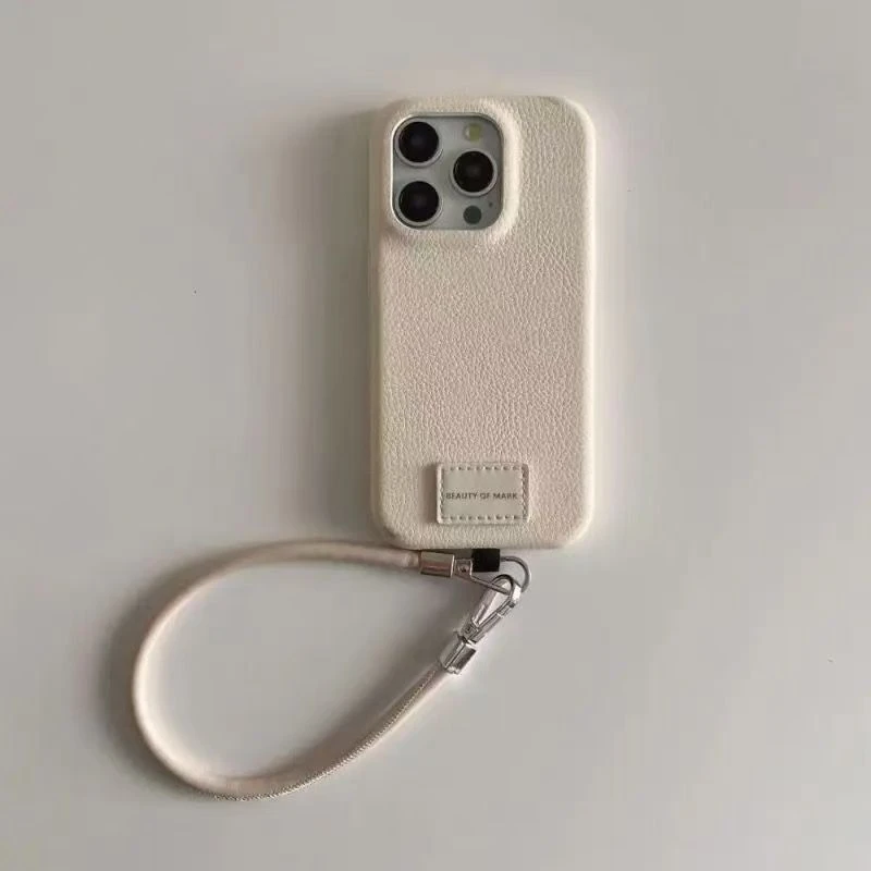 简约标签16promax/15pro防摔12Pro全包13PRO手机壳14PRO潮款挂绳