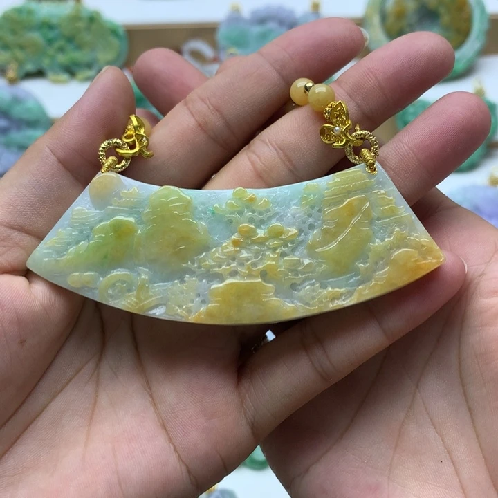 颈饰未镶嵌翡翠翡翠