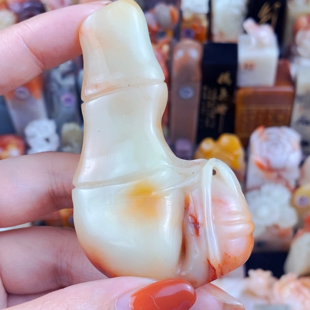 寿山石印石手工篆刻