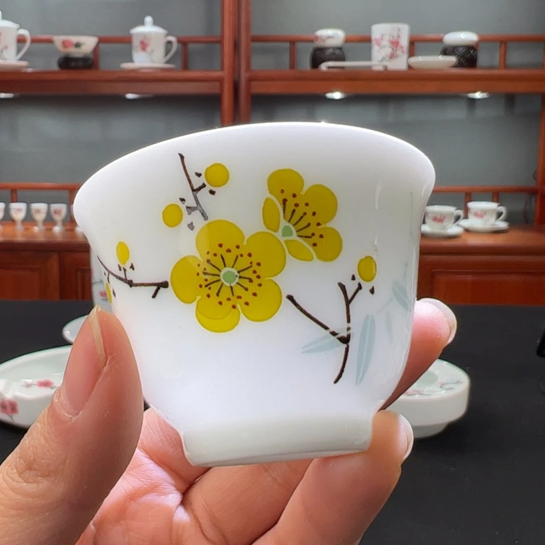 滑石子黄梅撇口杯
